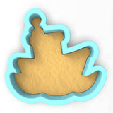 a cookie cutter with a cookie in the shape of a cookie