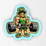 Bodybuilding Leprechaun 1 Cookie Cutter | Stamp | Stencil - SHARP EDGES - FAST Shipping - Choose Your Own Size! #1