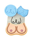 Boobs Cookie Cutter | Stamp | Stencil #5 Bachelorette & Bachelor Cookie Cutter Lady MINI - 2 Inches (5cm) **FULL SET BUNDLE** Cutter + Stamp + Stencil + Debosser **BEST DEAL** 
