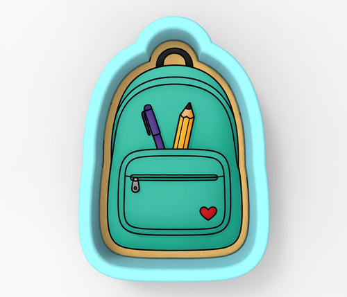 Bookbag 4 Cookie Cutter | Stamp | Stencil - SHARP EDGES - FAST Shipping - Choose Your Own Size! #1