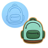 Bookbag Cookie Cutter | Stamp | Stencil #2 School / Grad Cookie Cutter Lady MINI - 2 Inches (5cm) Debosser ONLY 