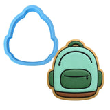 Bookbag Cookie Cutter | Stamp | Stencil #2 School / Grad Cookie Cutter Lady MINI - 2 Inches (5cm) Cookie Cutter ONLY (Outline) 