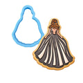 Bride in Dress Cookie Cutter | Stamp | Stencil #2 Wedding / Baby / V Day Cookie Cutter Lady MINI - 2 Inches (5cm) Cookie Cutter ONLY (Outline) 