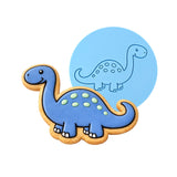 Brontosaurus Dinosaur Cute Cookie Cutter | Stamp | Stencil #1 Animals & Dinosaurs Cookie Cutter Lady MINI - 2 Inches (5cm) Debosser ONLY 