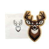 Buck Mounted Cookie Cutter | Stamp | Stencil - SHARP EDGES - FAST Shipping - Choose Your Own Size! #1 Cookie Cutter Lady LITTLE - 3 Inches (7.62cm) Stencil ONLY 