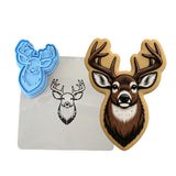 Buck Mounted Cookie Cutter | Stamp | Stencil - SHARP EDGES - FAST Shipping - Choose Your Own Size! #1 Cookie Cutter Lady LITTLE - 3 Inches (7.62cm) **BUNDLE** Cutter + Stamp + Stencil 