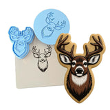 Buck Mounted Cookie Cutter | Stamp | Stencil - SHARP EDGES - FAST Shipping - Choose Your Own Size! #1 Cookie Cutter Lady LITTLE - 3 Inches (7.62cm) **FULL SET BUNDLE** Cutter + Stamp + Stencil + Debosser **BEST DEAL** 