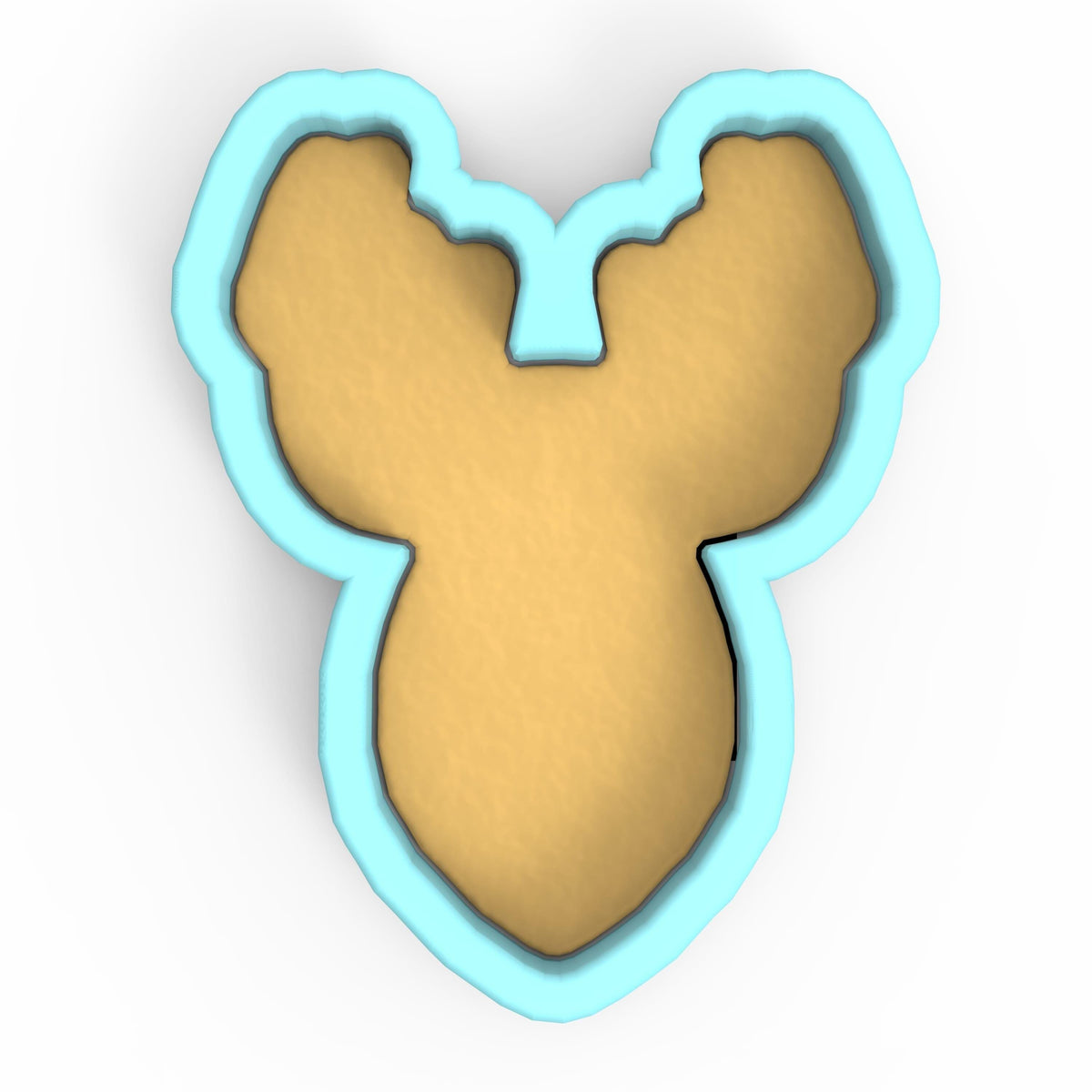 a cookie shaped like a bear's head