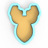 a cookie shaped like a bear's head