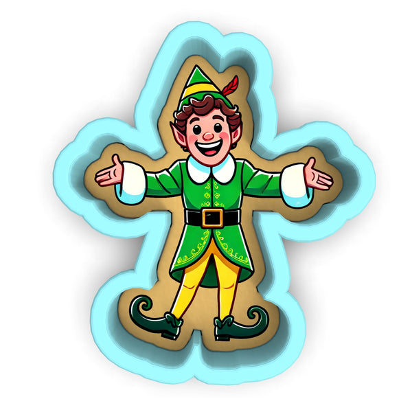 a cartoon of a man dressed as a elf