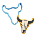 Bull Skull Cookie Cutter | Stamp | Stencil #1 Miscellaneous Cookie Cutter Lady MINI - 2 Inches (5cm) Cookie Cutter ONLY (Outline) 