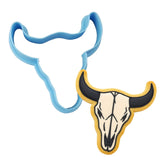 Bull Skull Cookie Cutter | Stamp | Stencil #1 Miscellaneous Cookie Cutter Lady MINI - 2 Inches (5cm) Cookie Cutter ONLY (Outline) 