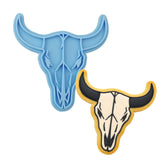 Bull Skull Cookie Cutter | Stamp | Stencil #1 Miscellaneous Cookie Cutter Lady MINI - 2 Inches (5cm) Stamp ONLY 