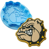 a cookie cutter with a picture of a bulldog on it