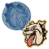 Bulldog Face Tongue Cookie Cutter | Stamp | Stencil #2 Animals & Dinosaurs Cookie Cutter Lady 