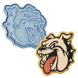 Bulldog Face Tongue Cookie Cutter | Stamp | Stencil #2 Animals & Dinosaurs Cookie Cutter Lady 