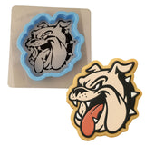 Bulldog Face Tongue Cookie Cutter | Stamp | Stencil #2 Animals & Dinosaurs Cookie Cutter Lady 