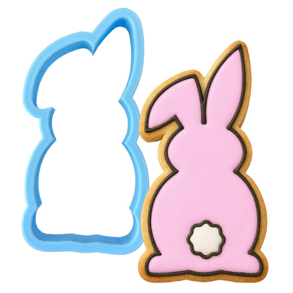 Bunny Facing Forward Cookie Cutter | Stamp | Stencil #1 Easter / Spring / Flower Cookie Cutter Lady MINI - 2 Inches (5cm) Cookie Cutter ONLY (Outline) 