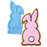 Bunny Facing Forward Cookie Cutter | Stamp | Stencil #1 Easter / Spring / Flower Cookie Cutter Lady MINI - 2 Inches (5cm) Stamp ONLY 