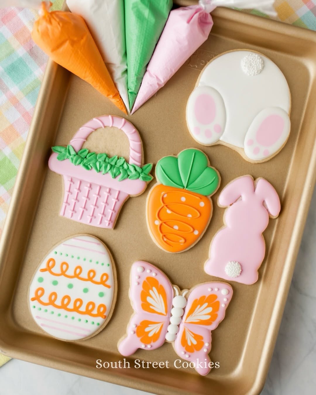 Bunny Facing Forward Cookie Cutter | Stamp | Stencil #3 Easter / Spring / Flower Cookie Cutter Lady 
