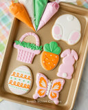 Bunny Facing Forward Cookie Cutter | Stamp | Stencil #3 Easter / Spring / Flower Cookie Cutter Lady 