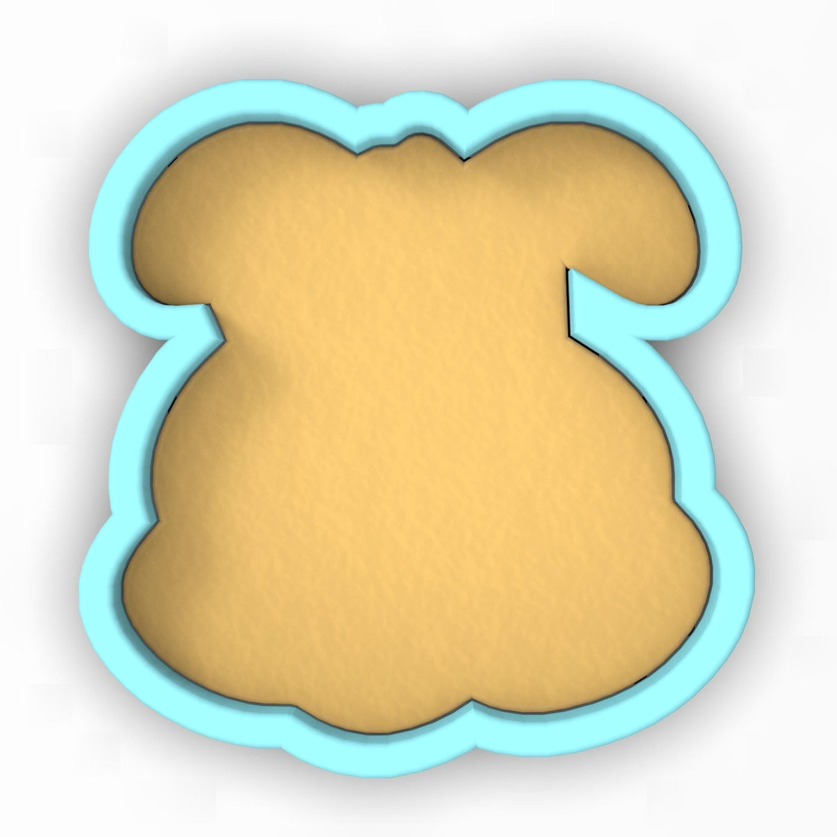 a cookie shaped like a teddy bear