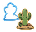 Cactus Cookie Cutter Cactus Desert Cookie Cutter | Stamp | Stencil | Debosser #1 Cookie Cutter Lady LITTLE - 3 Inches (7.62cm) Cookie Cutter ONLY (Outline) 