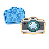 Camera Cookie Cutter | Stamp | Stencil #1 Miscellaneous Cookie Cutter Lady MINI - 2 Inches (5cm) **BUNDLE** Cutter + Stamp 