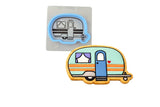 Camper Cookie Cutter | Stamp | Stencil #2 Boys/ Army / Outdoorsman Cookie Cutter Lady MINI - 2 Inches (5cm) **BUNDLE** Cutter + Stencil 