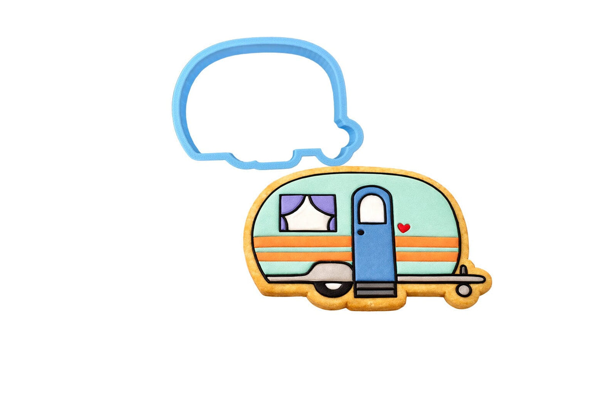 Camper Cookie Cutter | Stamp | Stencil #2 Boys/ Army / Outdoorsman Cookie Cutter Lady MINI - 2 Inches (5cm) Cookie Cutter ONLY (Outline) 