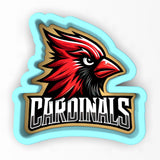 a close up of a logo on a wall