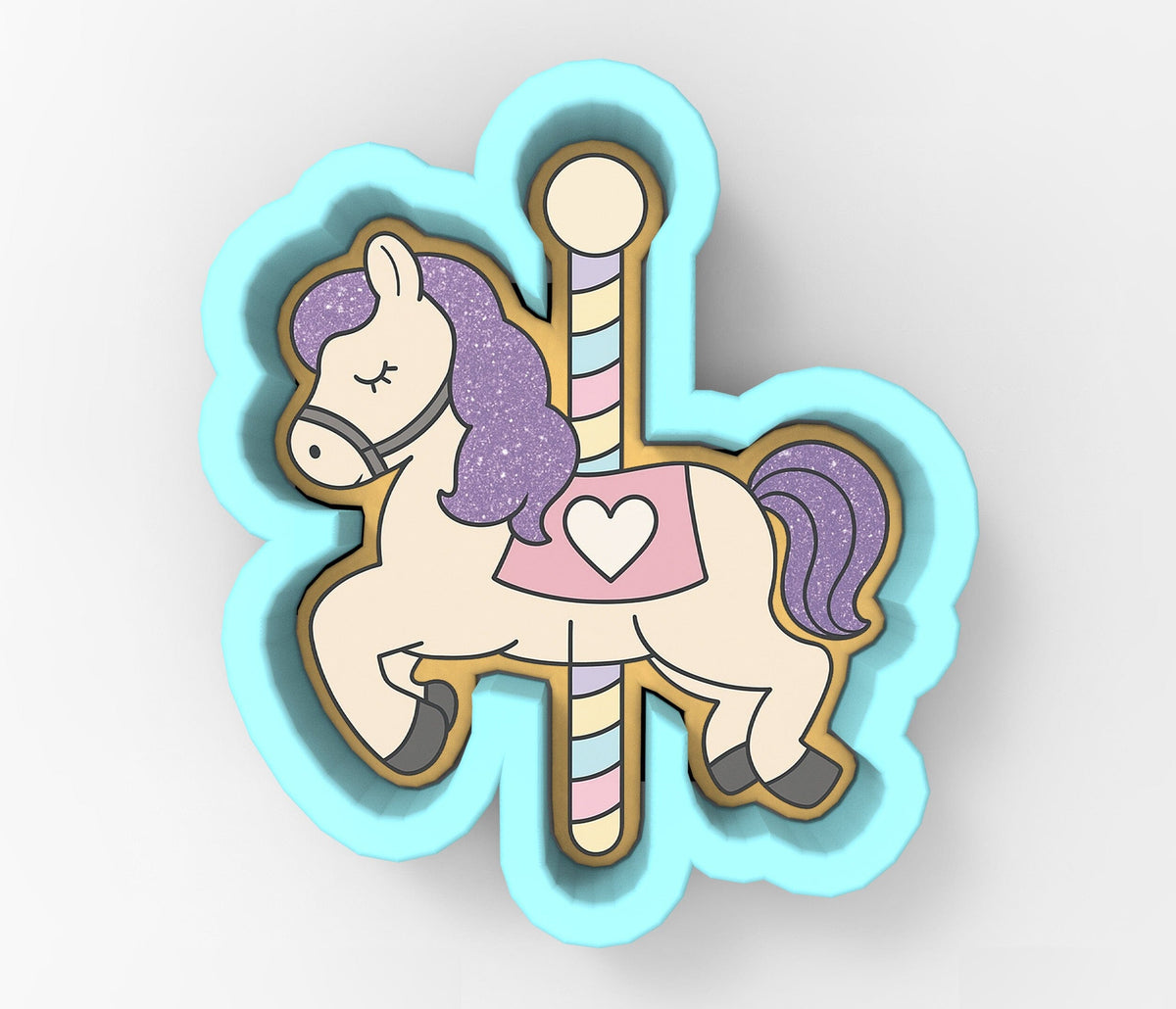 a picture of a unicorn with a heart on it
