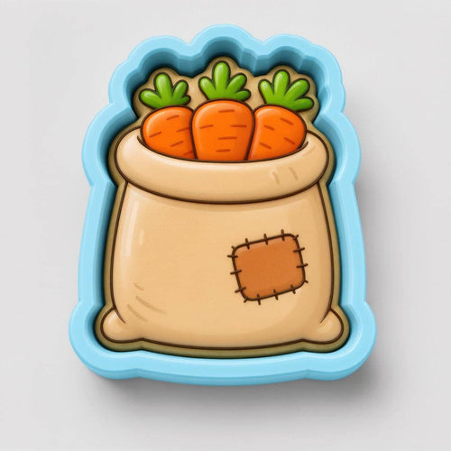 Carrot Cookie Cutter Bag Carrots | Stamp | Stencil | Debosser #1