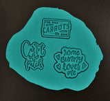 Carrot Patch Cookie Cutter | Stamp | Stencil Animals & Dinosaurs Cookie Cutter Lady 