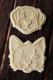 Cat Face Cookie Cutter | Stamp | Stencil #A Animals & Dinosaurs Cookie Cutter Lady 