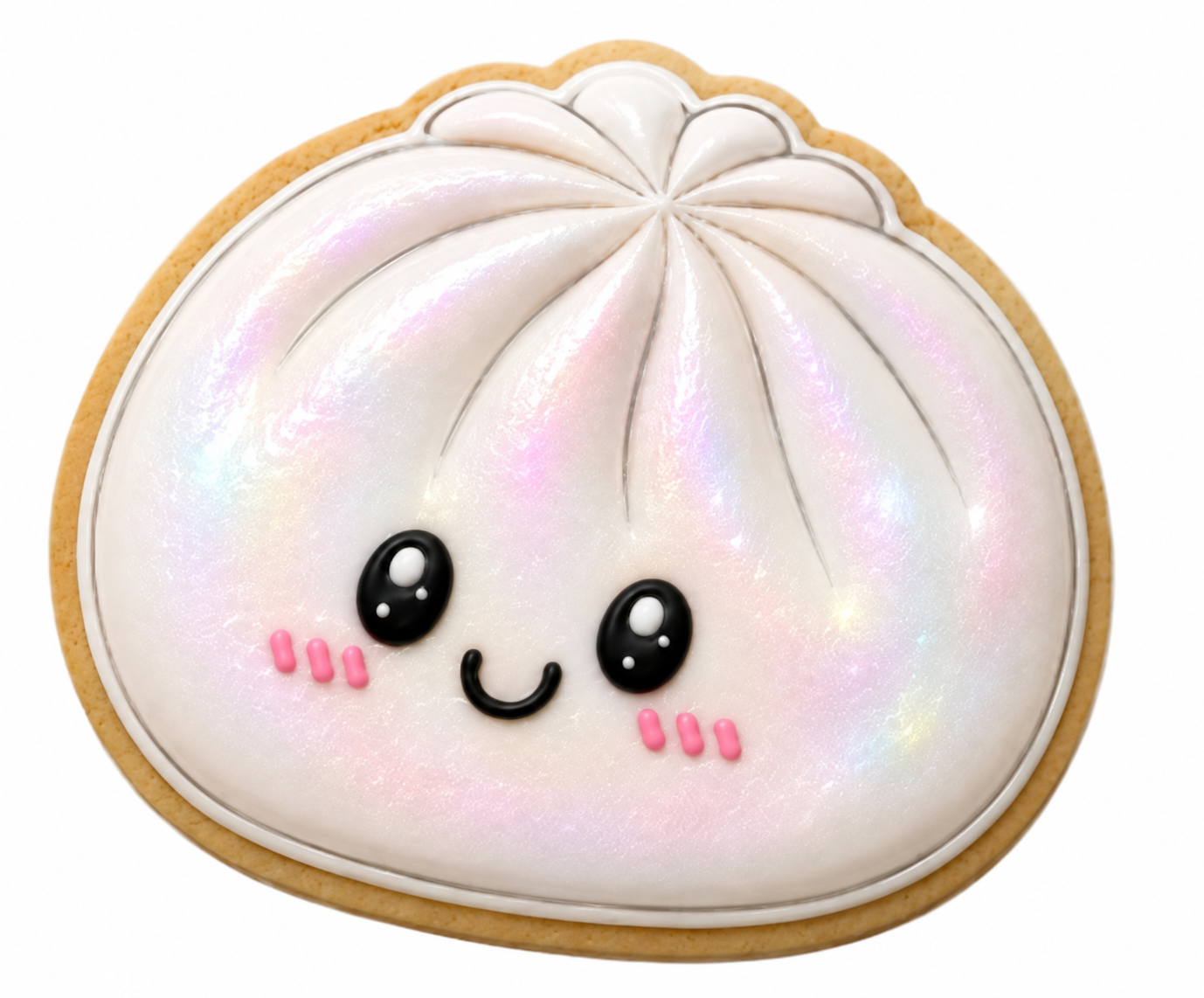 Finished decorated dumpling cookie