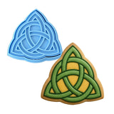 Celtic Trinity Knot Cookie Cutter | Stamp | Stencil St Pats / July 4th Cookie Cutter Lady 2 Inch Small Cupcake Cutter + Stamp No