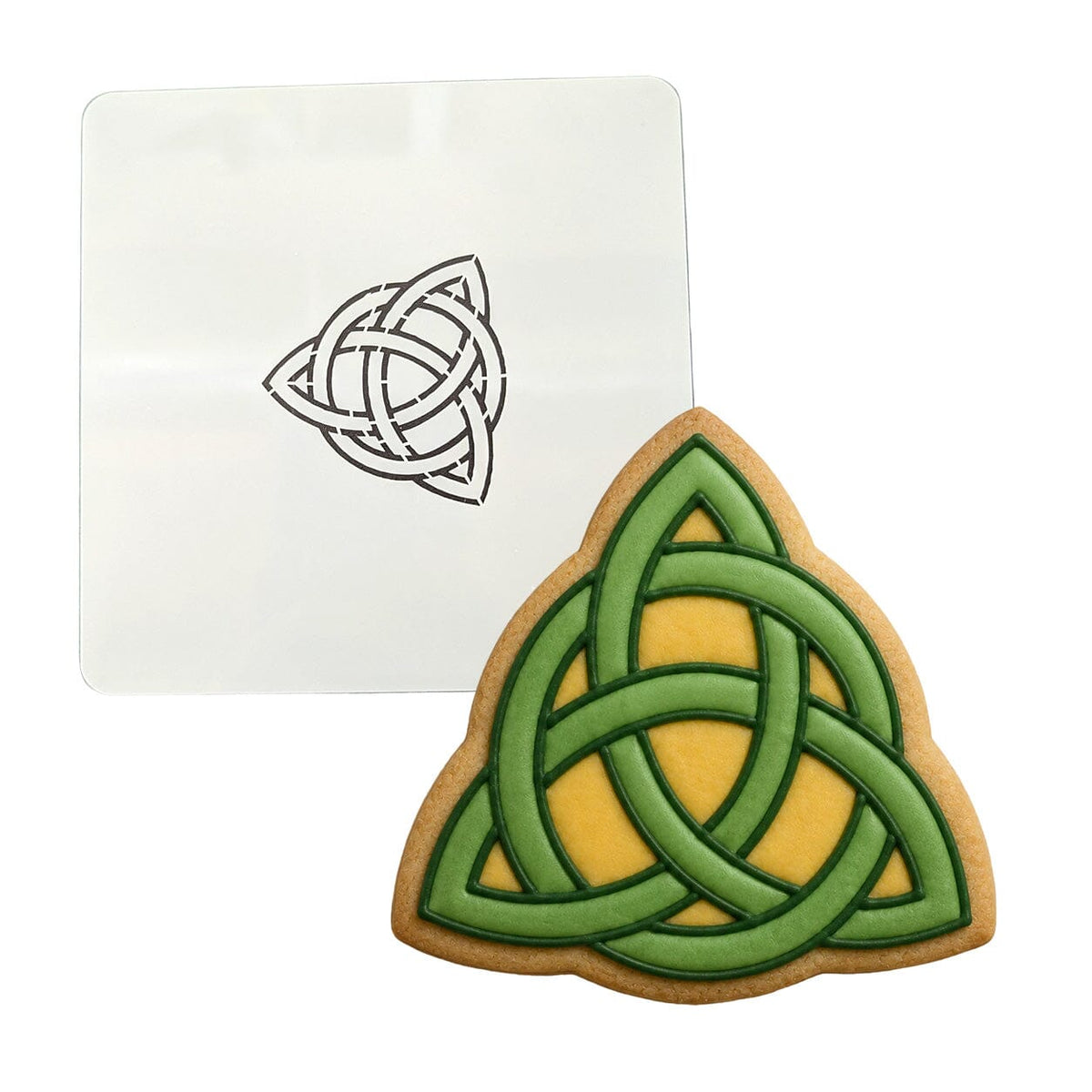 Celtic Trinity Knot Cookie Cutter | Stamp | Stencil St Pats / July 4th Cookie Cutter Lady 2 Inch Small Cupcake Stencil Only No