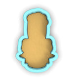 a cookie cutter with a cookie inside of it