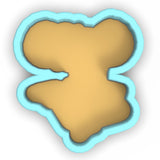 a picture of a cookie shaped like the letter s