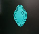 Christmas Light Bulb Cookie Cutter | Stamp | Stencil #1 Xmas / Winter / NYE Cookie Cutter Lady 
