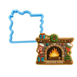 Christmas Mantle Fireplace Stockings Cookie Cutter | Stamp | Stencil - SHARP EDGES - FAST Shipping - Choose Your Own Size! #1 Cookie Cutter Lady LITTLE - 3 Inches (7.62cm) Cookie Cutter ONLY (Outline) 