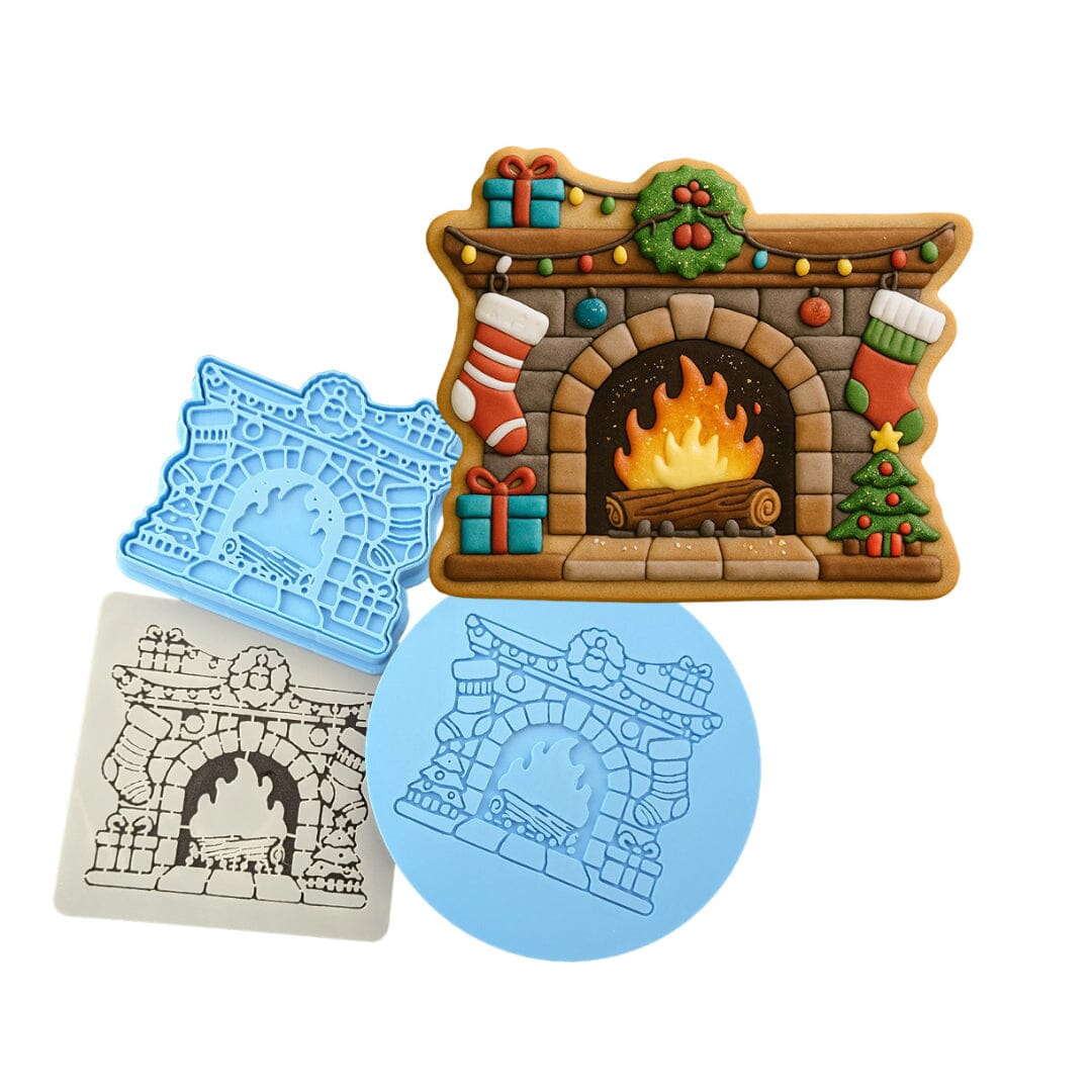 Christmas Mantle Fireplace Stockings Cookie Cutter | Stamp | Stencil - SHARP EDGES - FAST Shipping - Choose Your Own Size! #1 Cookie Cutter Lady LITTLE - 3 Inches (7.62cm) **FULL SET BUNDLE** Cutter + Stamp + Stencil + Debosser **BEST DEAL** 