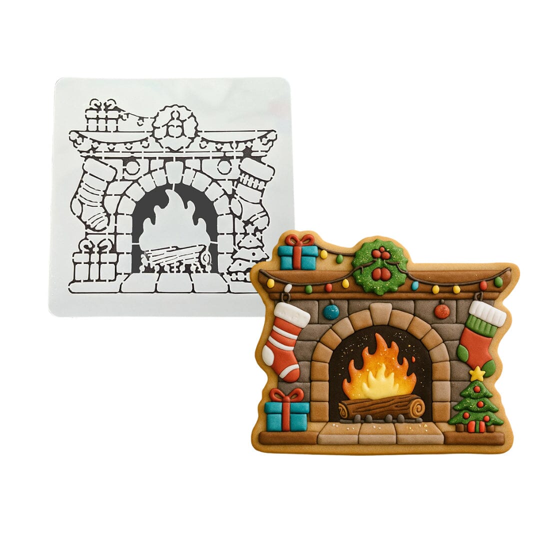 Christmas Mantle Fireplace Stockings Cookie Cutter | Stamp | Stencil - SHARP EDGES - FAST Shipping - Choose Your Own Size! #1 Cookie Cutter Lady LITTLE - 3 Inches (7.62cm) Stencil ONLY 