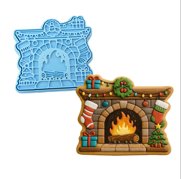 Christmas Mantle Fireplace Stockings Cookie Cutter | Stamp | Stencil - SHARP EDGES - FAST Shipping - Choose Your Own Size! #1 Cookie Cutter Lady LITTLE - 3 Inches (7.62cm) **BUNDLE** Cutter + Stamp 