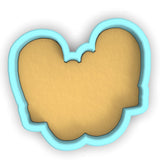 a cookie in the shape of a heart