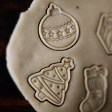 Christmas Ornament Ball Cookie Cutter | Stamp | Stencil #1 Xmas / Winter / NYE Cookie Cutter Lady 