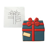 Christmas Present Cookie Cutter | Stamp | Stencil #1 Xmas / Winter / NYE Cookie Cutter Lady MINI - 2 Inches (5cm) Stencil ONLY 