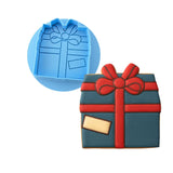 Christmas Present Cookie Cutter | Stamp | Stencil #1 Xmas / Winter / NYE Cookie Cutter Lady MINI - 2 Inches (5cm) **BUNDLE** Cutter + Debosser 