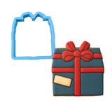 Christmas Present Cookie Cutter | Stamp | Stencil #1 Xmas / Winter / NYE Cookie Cutter Lady MINI - 2 Inches (5cm) Cookie Cutter ONLY (Outline) 